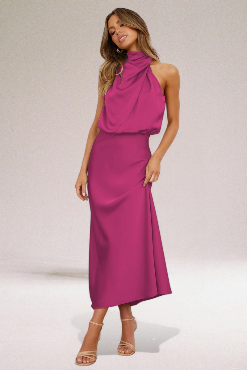 Maria | Glamorous satin dress 4