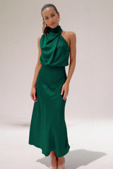 Maria | Glamorous satin dress 5