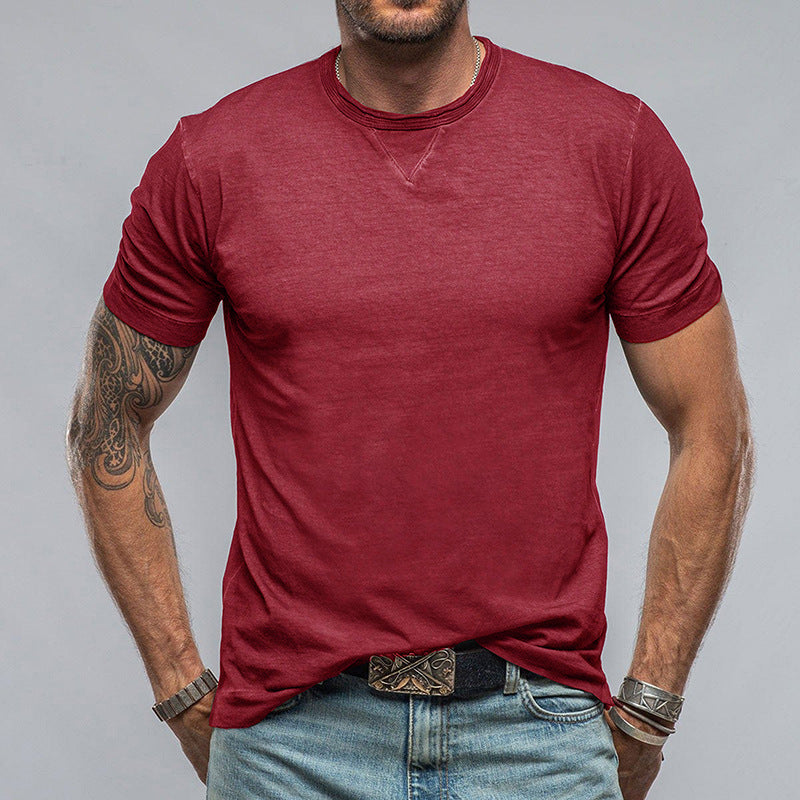Men's Cotton Blend Relaxed Fit Crew Neck T-Shirt – Short Sleeve Casual Top for Everyday Wear 3