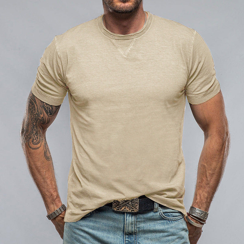 Men's Cotton Blend Relaxed Fit Crew Neck T-Shirt – Short Sleeve Casual Top for Everyday Wear 6