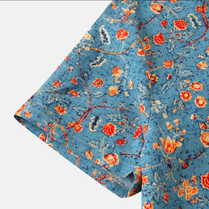 Men's Hawaiian Shirt with Unique Tropical Design – Lightweight Casual Summer Shirt for Relaxed Style 5