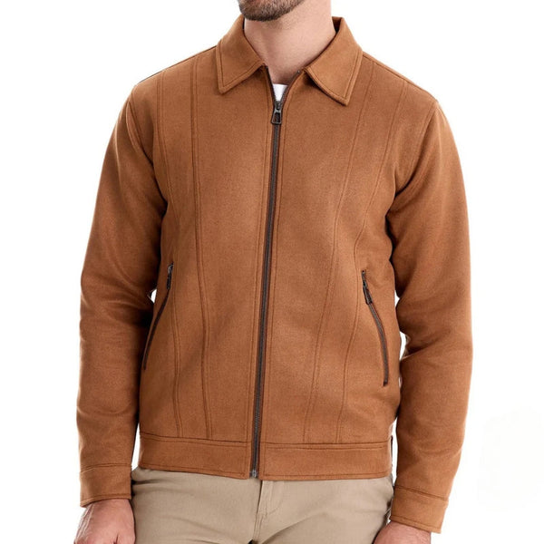 Men’s Tailored Jacket – Wool Blend – Zip Front – Hip Length 0