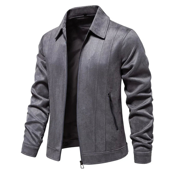Men’s Tailored Jacket – Wool Blend – Zip Front – Hip Length 1