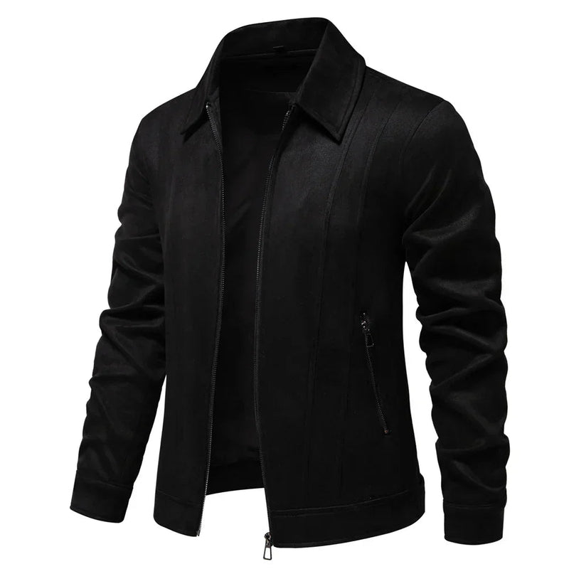 Men’s Tailored Jacket – Wool Blend – Zip Front – Hip Length 2