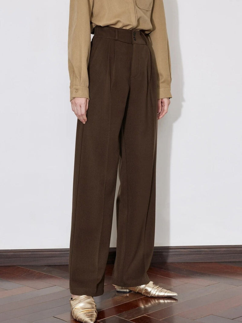 Lena – Women's Mid-Rise Wool Pants