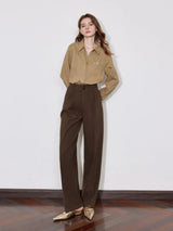 Lena – Women's Mid-Rise Wool Pants