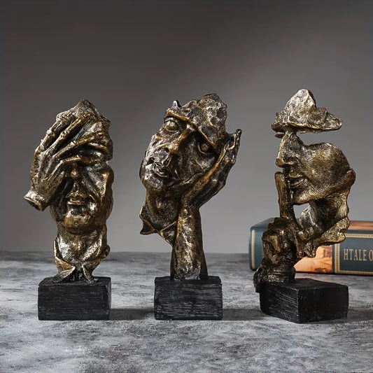 AurisElegance - Handcrafted Luxury Decorative Statue in Bronze, Gold, Sandstone-1