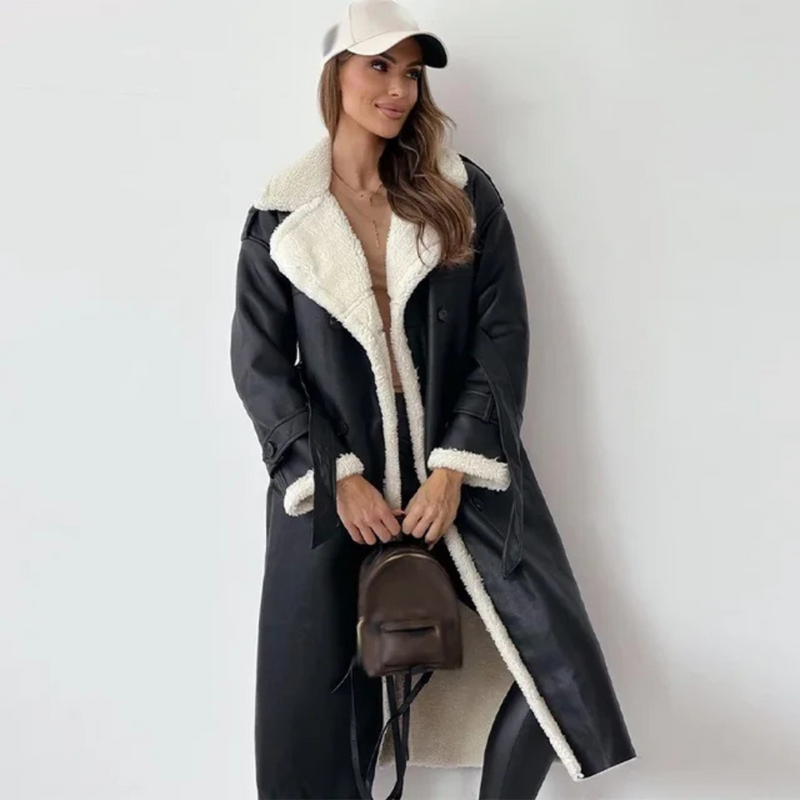 Mila – Women’s Long Layered Coat