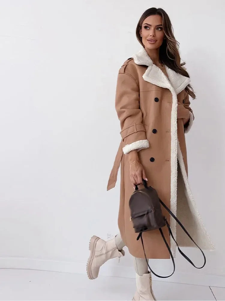 Mila – Women’s Long Layered Coat