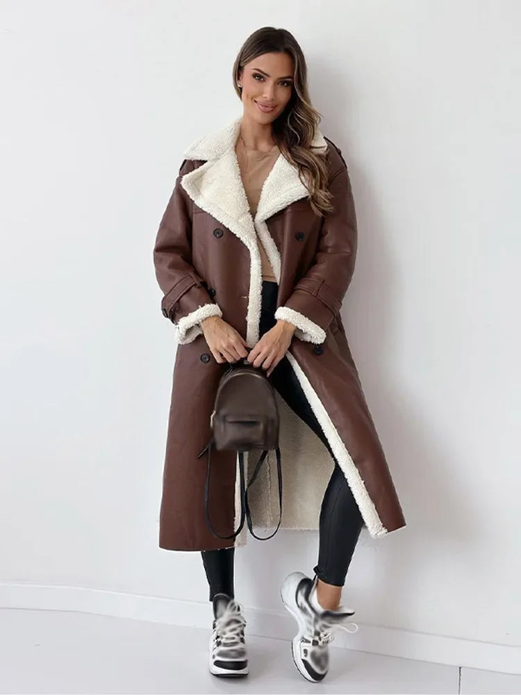 Mila – Women’s Long Layered Coat