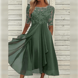Lacie – Lace Bodice Women's Midi Dress