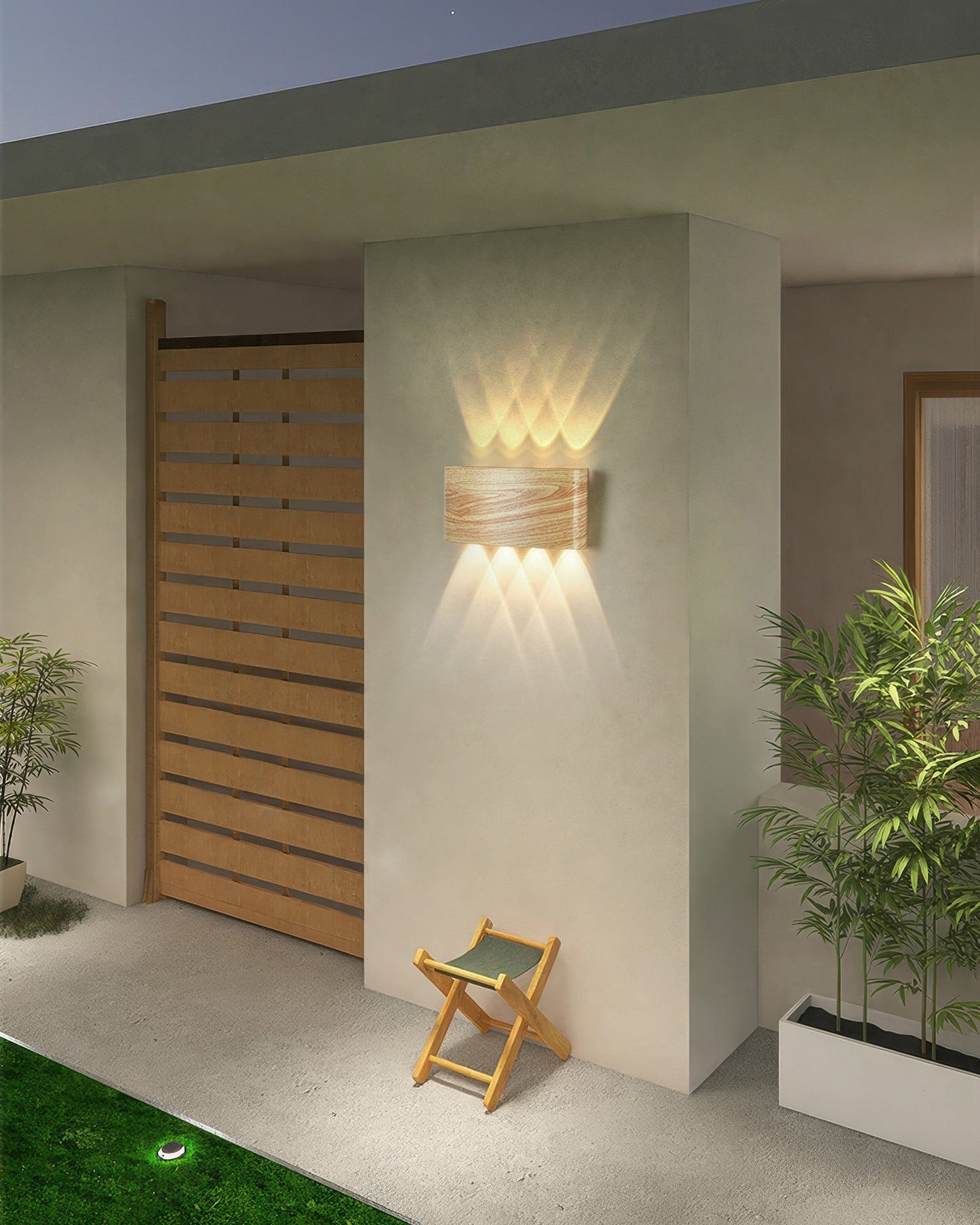 LumiCraft – Wall Lamp with Wood Grain Finish