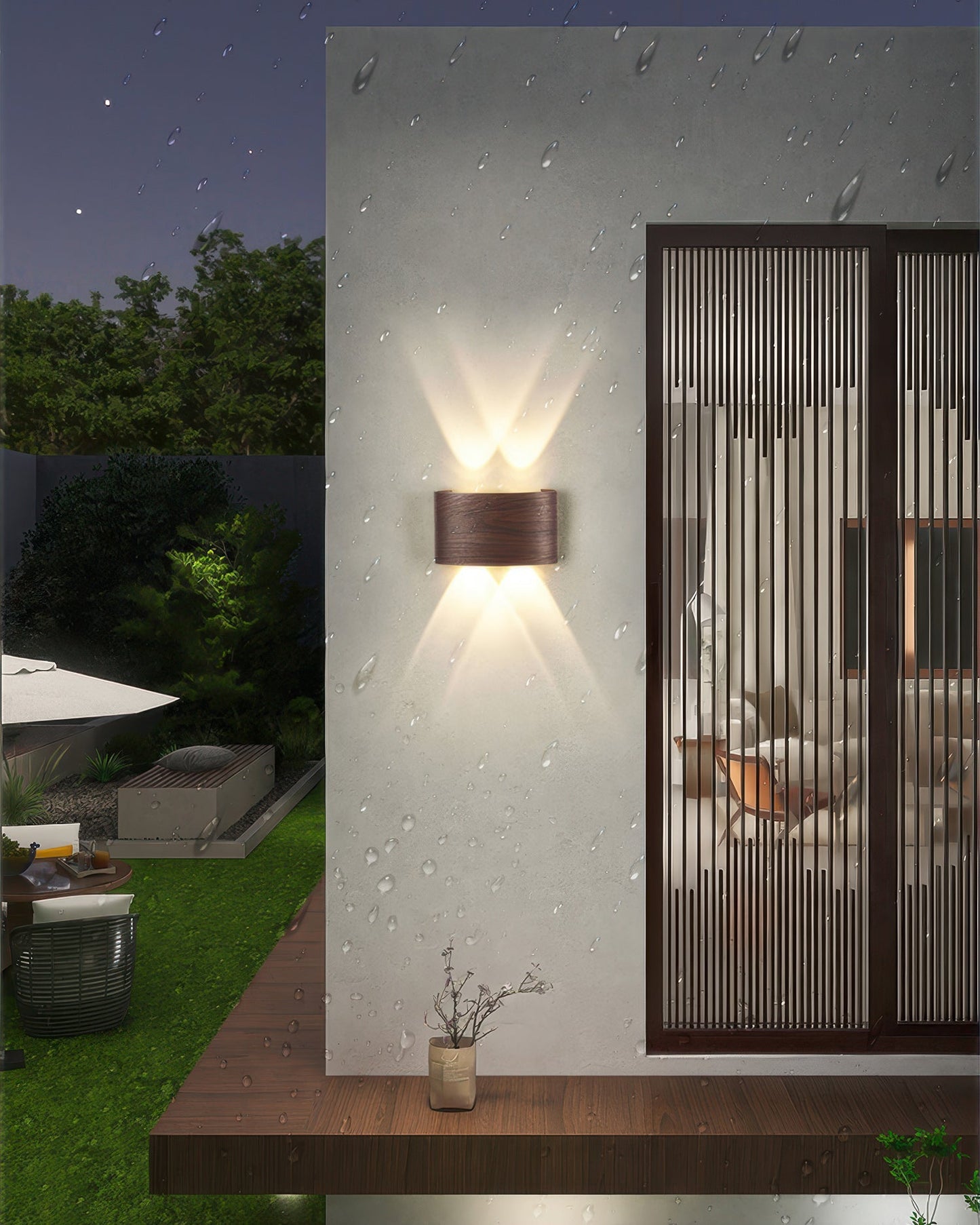 LumiCraft – Wall Lamp with Wood Grain Finish