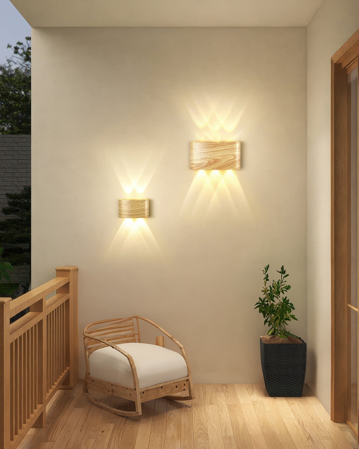 LumiCraft – Wall Lamp with Wood Grain Finish