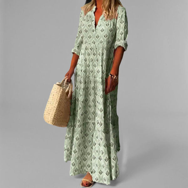 Women’s Maxi Dress with V-Neck