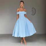 Sienna – Off-Shoulder A-Line Women's Midi Dress