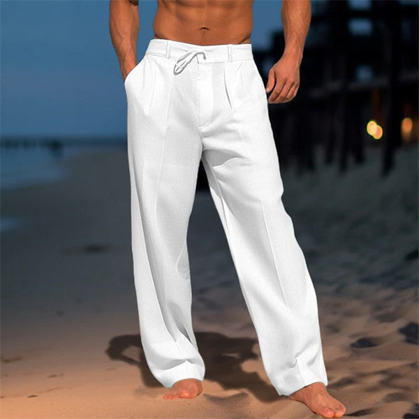 Linen Relaxed Fit Men’s Trousers