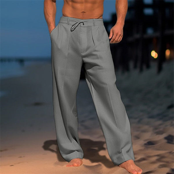 Linen Relaxed Fit Men’s Trousers