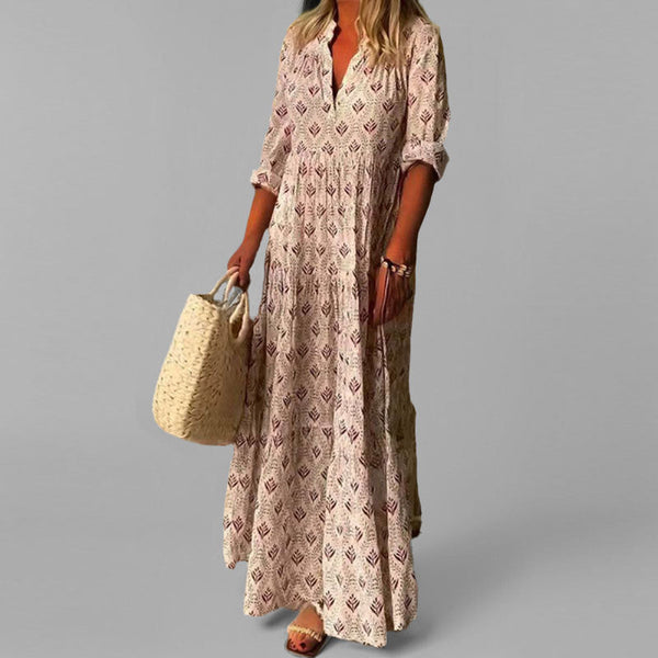 Women’s Maxi Dress with V-Neck