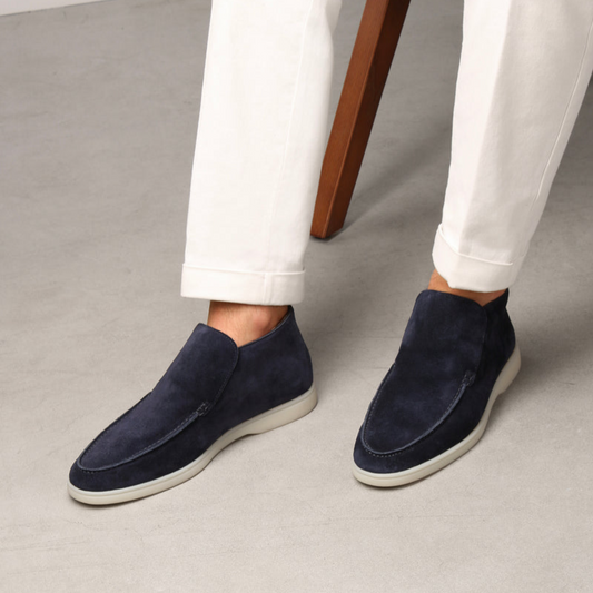 LuxeLoafer – Men's Premium Calf Suede Slip-On Loafer