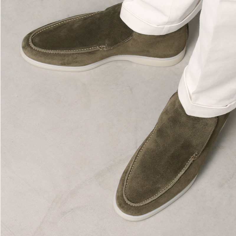 LuxeLoafer – Men's Premium Calf Suede Slip-On Loafer