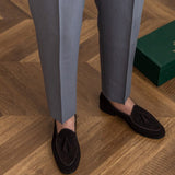 Men’s High-Waist Pleated Trousers