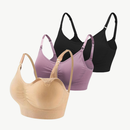 Flora Comfort - Stylish Nursing Bra Set of 3