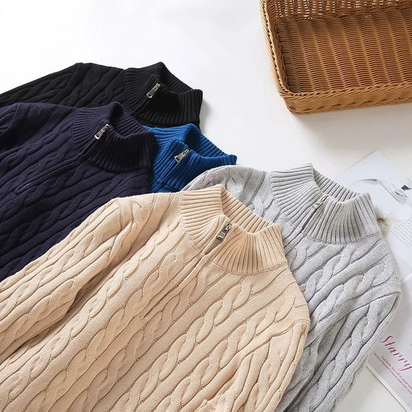 Eliot – Men’s Casual Cable Knit Sweater