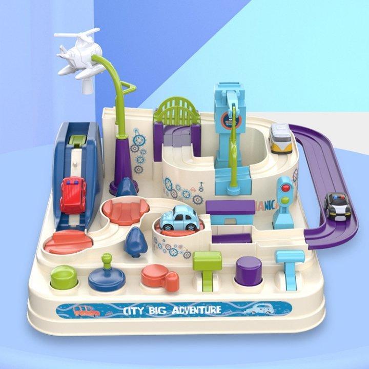 Variant image for Interactive Car Race Track Toy Set with Mini Cars, 8 Scenarios, Educational-3