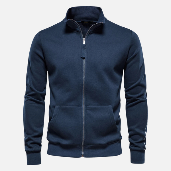 Riven – Men's Half-Zip Sweater with Stand Collar