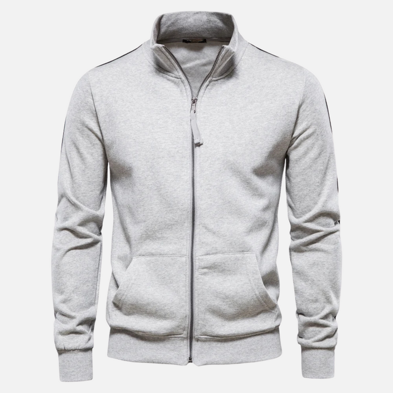 Riven – Men's Half-Zip Sweater with Stand Collar