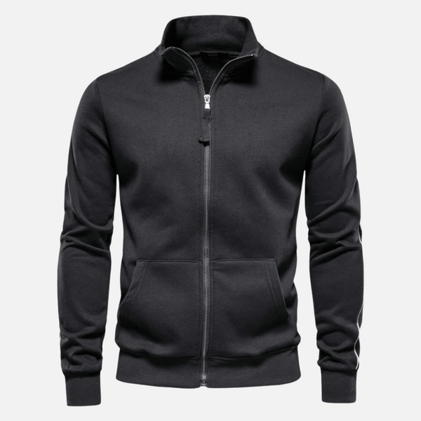Riven – Men's Half-Zip Sweater with Stand Collar