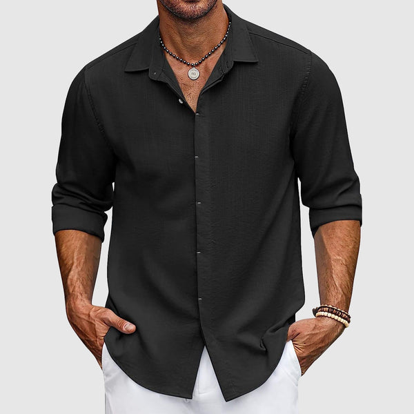 Premium Men's Linen Shirt in Elegant Colors – Slim Fit, Breathable Summer Wear 2