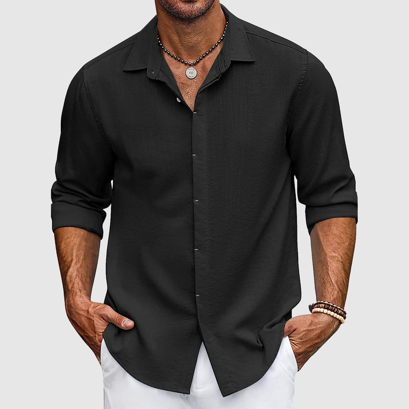Premium Men's Linen Shirt in Elegant Colors – Slim Fit, Breathable Summer Wear 2