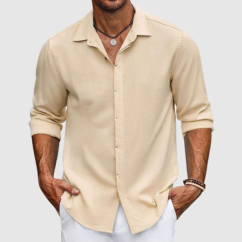 Premium Men's Linen Shirt in Elegant Colors – Slim Fit, Breathable Summer Wear 3