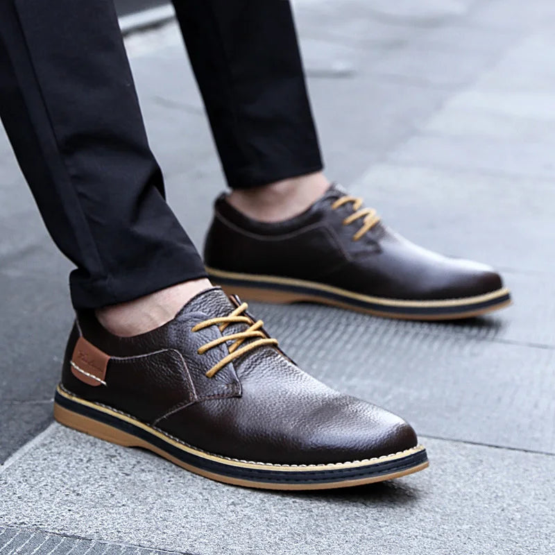 Men's Leather Dress Shoes | Classic Brogue Style