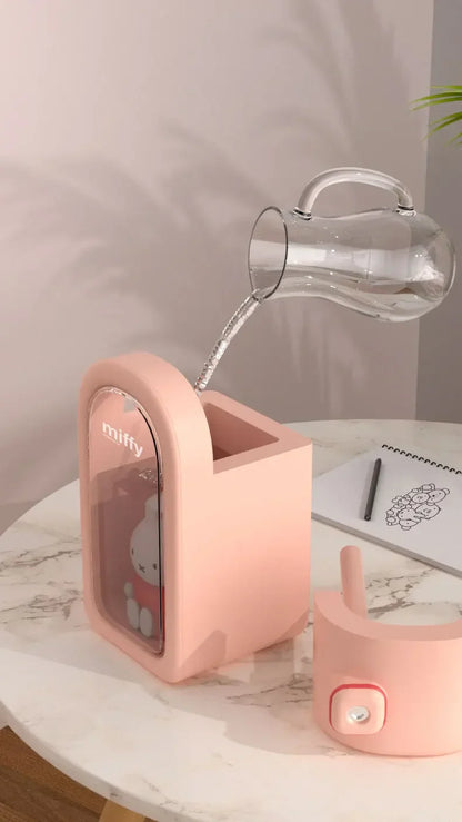 MiffyMist – Cute & Compact USB Humidifier with Night Light for Bedroom & Home