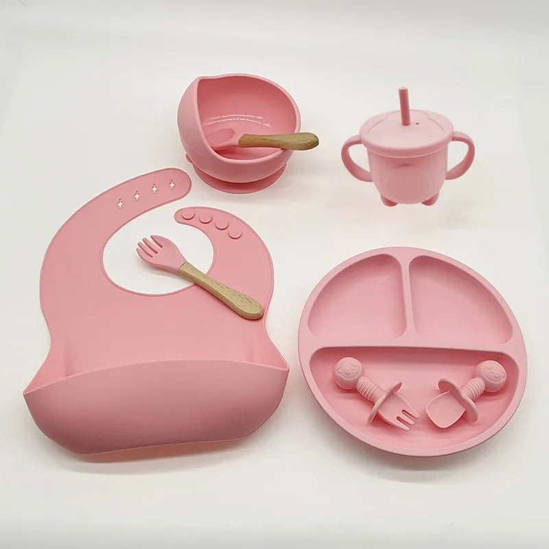 8 Piece Baby Silicone Feeding Set