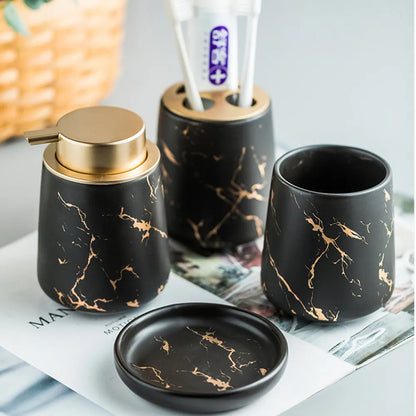 Nordica – Marble Bathroom Accessory Set with Minimalist Design