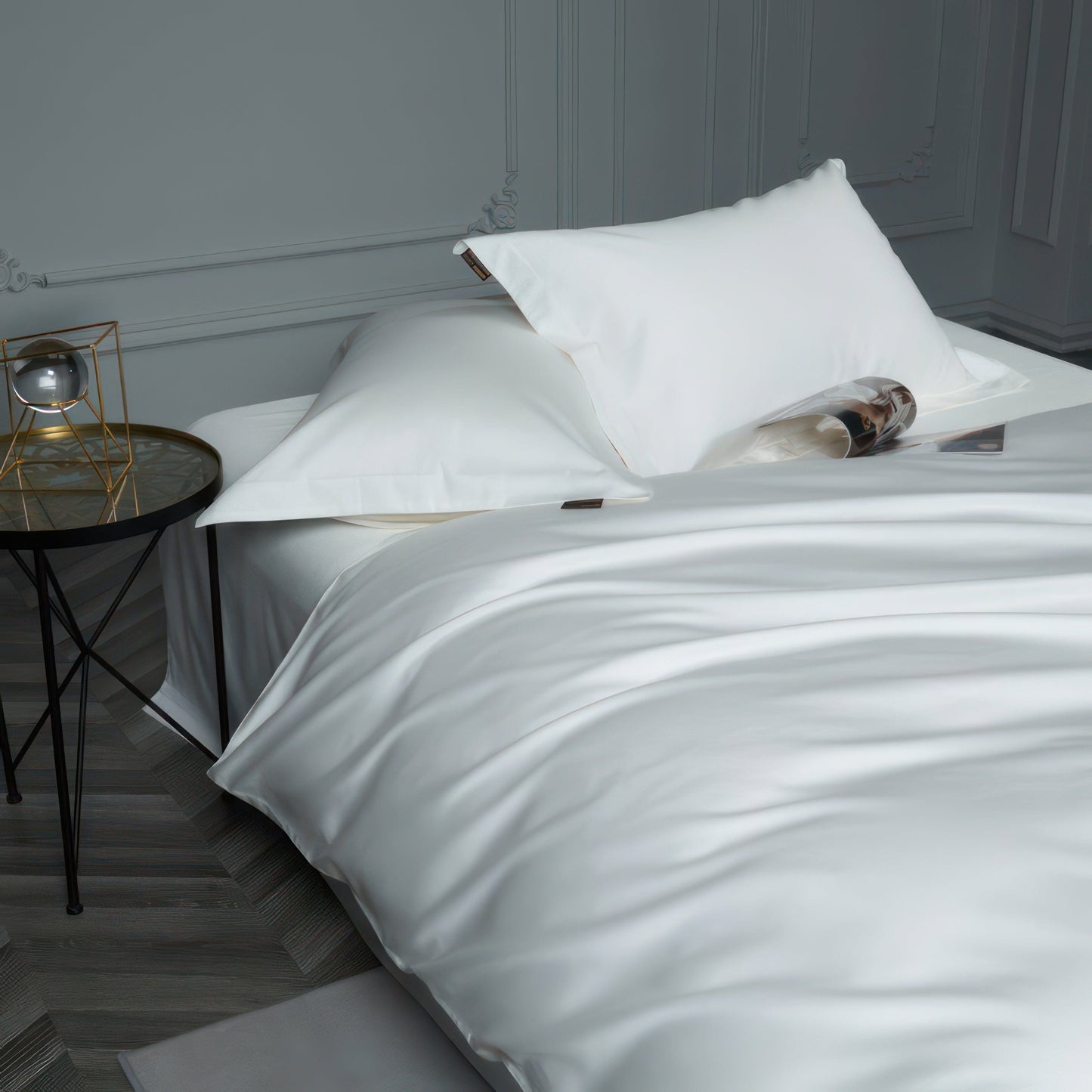 Luxe Minimalist Bedding Set - 100% Egyptian Cotton Duvet Covers, 1000 Thread Count-6