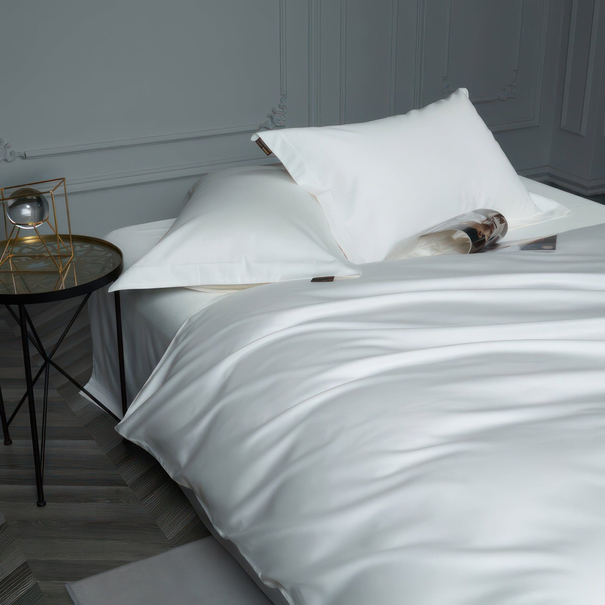 Luxe Minimalist Bedding Set - 100% Egyptian Cotton Duvet Covers, 1000 Thread Count-6