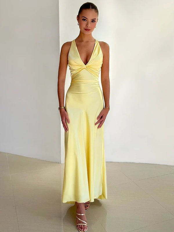 Celeste – Sleeveless Women's Evening Dress