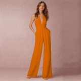 Luna – Chic Wide‑Leg Women's Jumpsuit