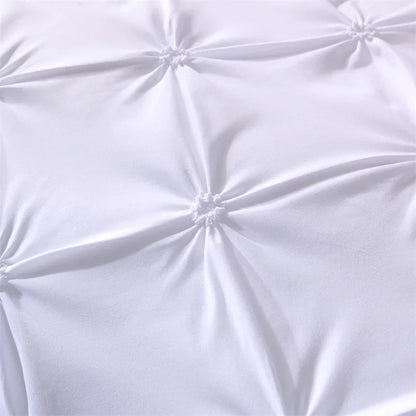 LuxeDream - Stylish Pintuck Duvet Cover Set