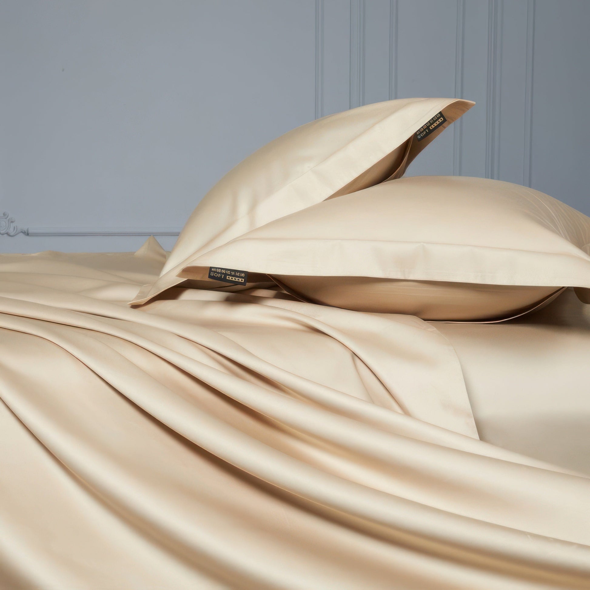 Luxe Minimalist Cream Bedding Set - 1000 Thread Count Egyptian Cotton Duvet Covers-3