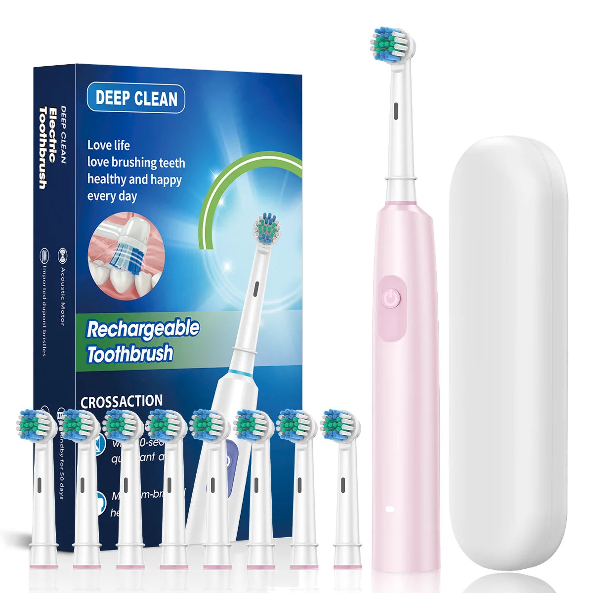 Variant image for Rechargeable Electric Toothbrush - 5 Modes, Smart Timer & 8 Brush Heads-5
