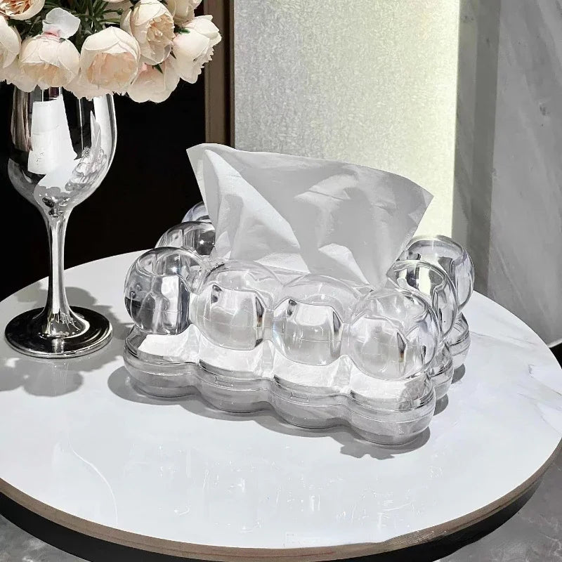Variant image for Auraform - Sculptural Acrylic Tissue Box Cover with Modern Elegance-1