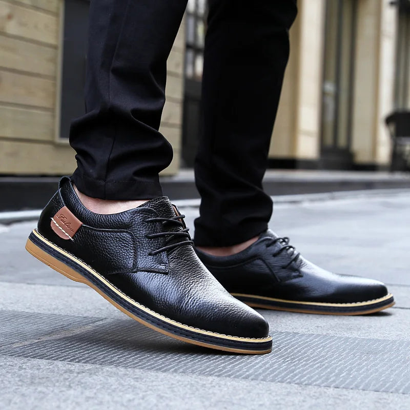 Men's Leather Dress Shoes | Classic Brogue Style