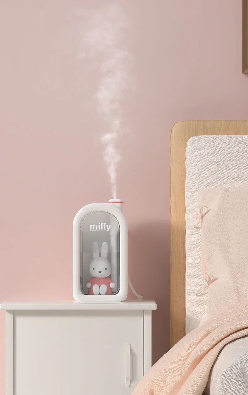 MiffyMist – Cute & Compact USB Humidifier with Night Light for Bedroom & Home