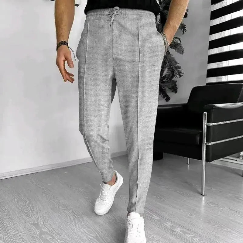 Textured Slim Tapered Men's Jogger Pants